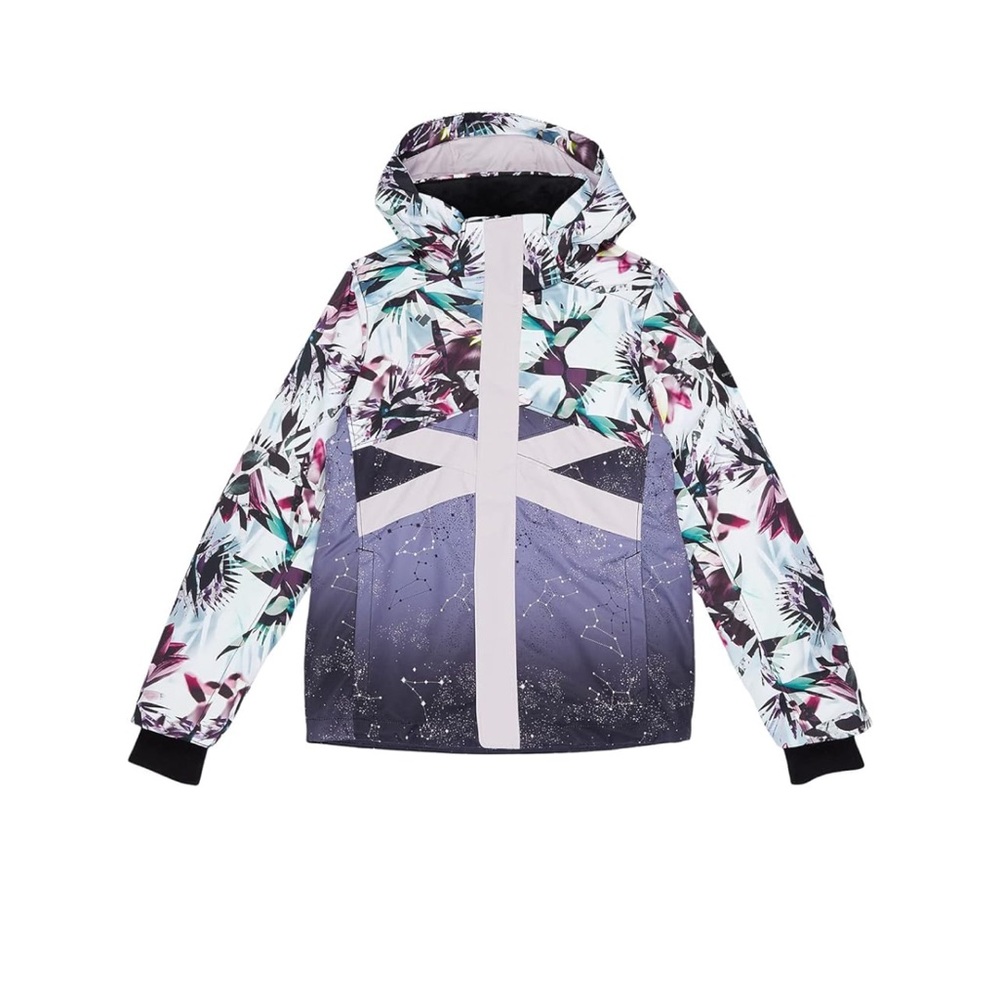 Obermeyer Teen (14-16) Ski Jacket - Purple and White Floral